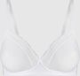 Hanro Soft-beha met gewatteerde cups model 'Cotton Lace Light' - Thumbnail 1