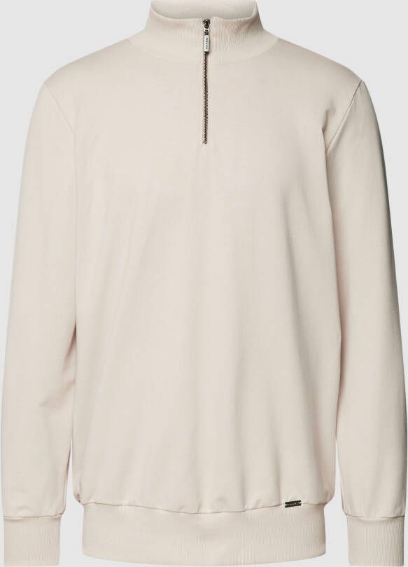 Hanro Sweatshirt met opstaande kraag model 'Natural Living'