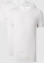 Hanro T-shirt met labeldetail in een set van 2 stuks model 'Cotton Essentials' - Thumbnail 1