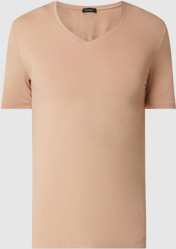 Hanro Katoenen T-shirt Beige Heren
