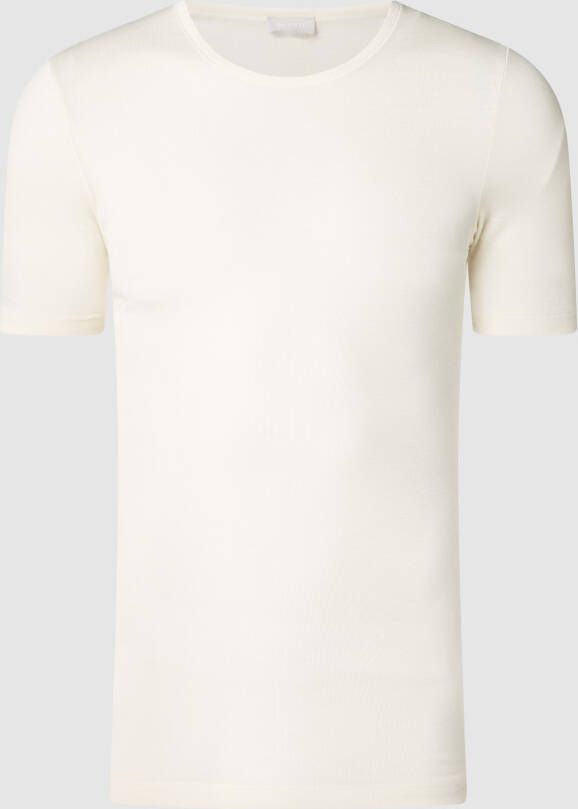 Hanro T-shirt van een mix van merinowol en zijde - Foto 1