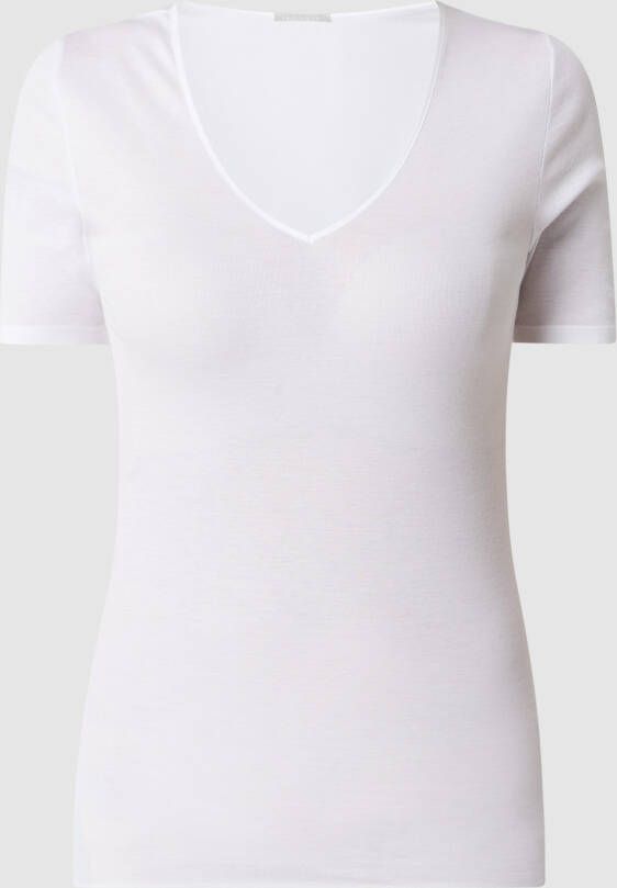Hanro T-shirt van katoen model 'Cotton Seamless'