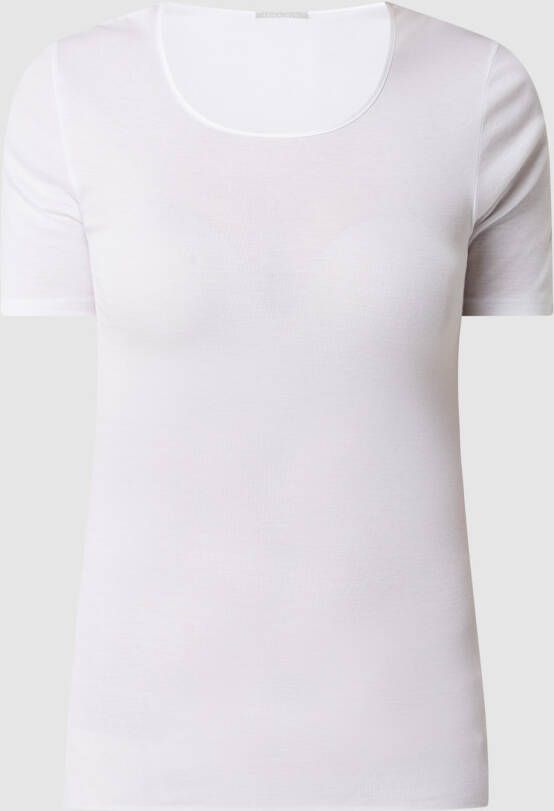 Hanro T-shirt van katoen model 'Cotton Seamless'