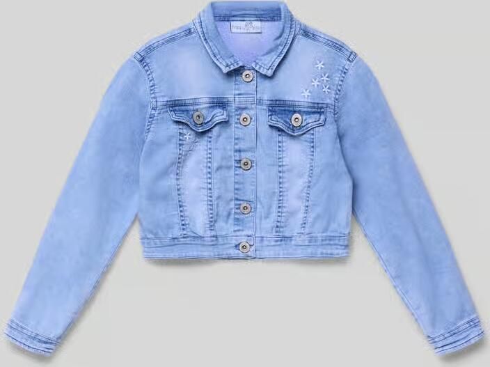 Happy girls Jeansjack met geweldige bloemborduursels - Foto 5
