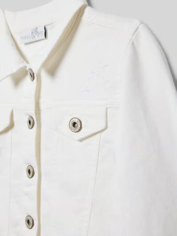 Happy girls Jeansjack met geweldige bloemborduursels - Foto 3