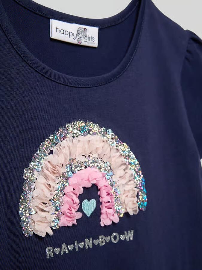 Happy Jurk in 2-in-1-look met pailletten