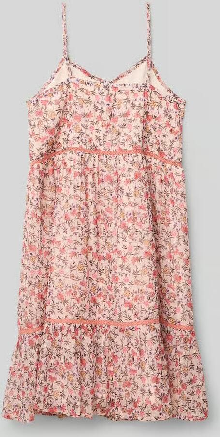 Happy Jurk met bandjes in zomerse bloe -alloverprint