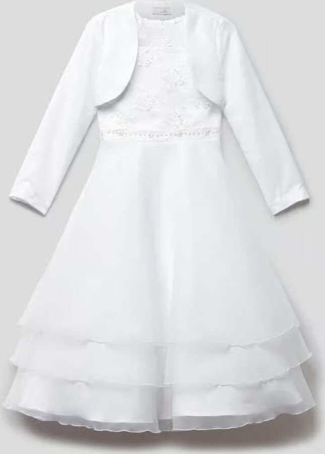 Happy Communiejurk met broderie anglaise - Foto 2