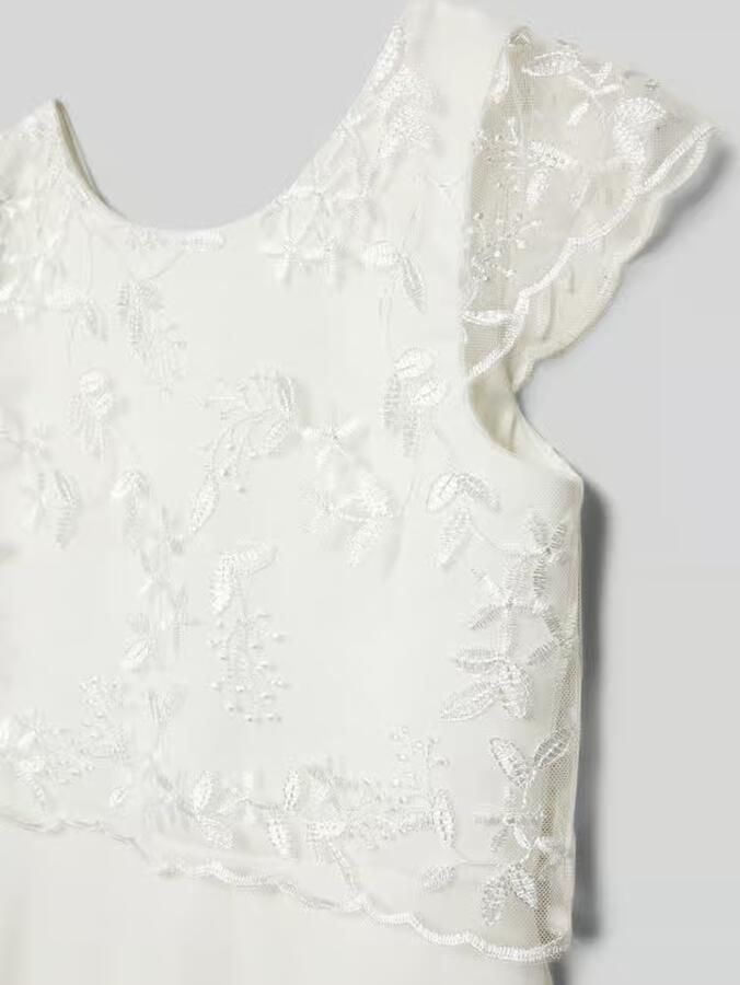 Happy Girls Jurk met stitchings en kapmouwen