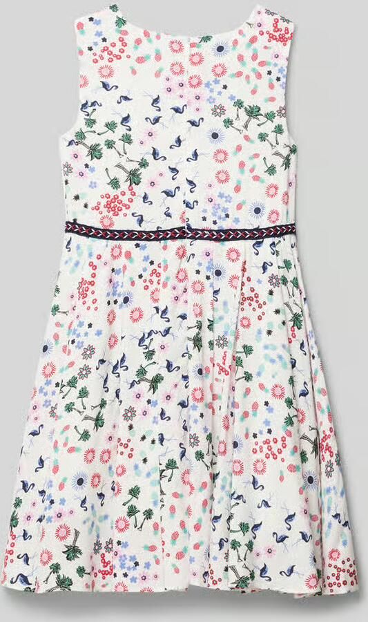 Happy Mini-jurk met bloe motief