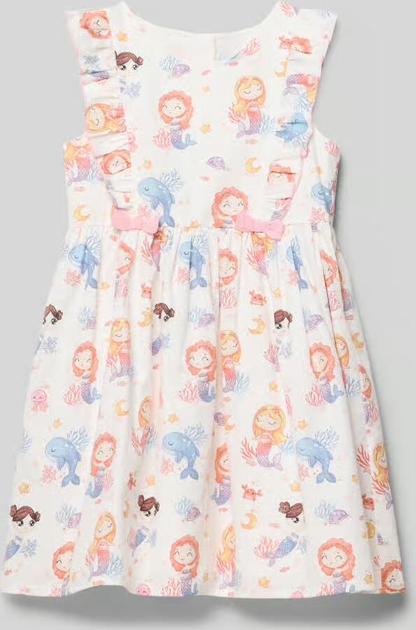 Happy regular fit jurk met all-over motiefprint - Foto 2