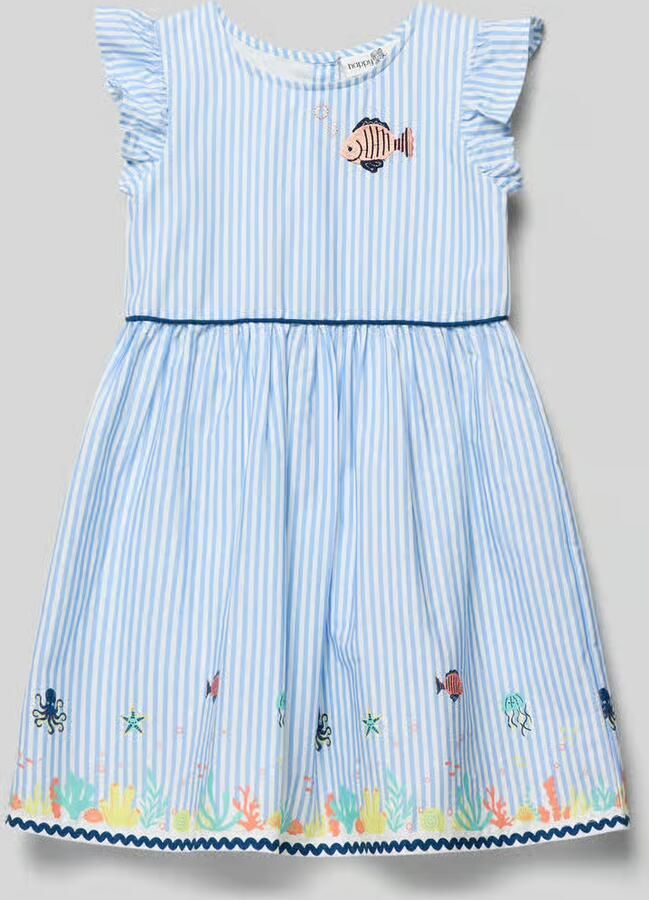 Happy regular fit jurk met motiefstitching - Foto 2