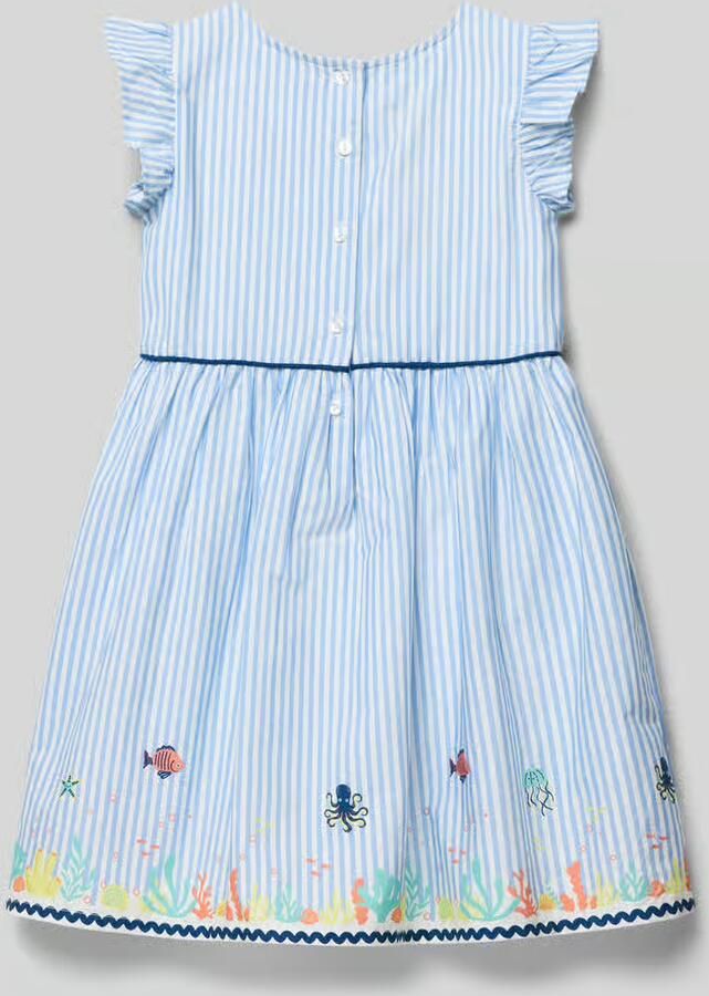 Happy regular fit jurk met motiefstitching - Foto 3