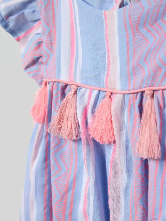 Happy Regular fit jurk met siergarnering