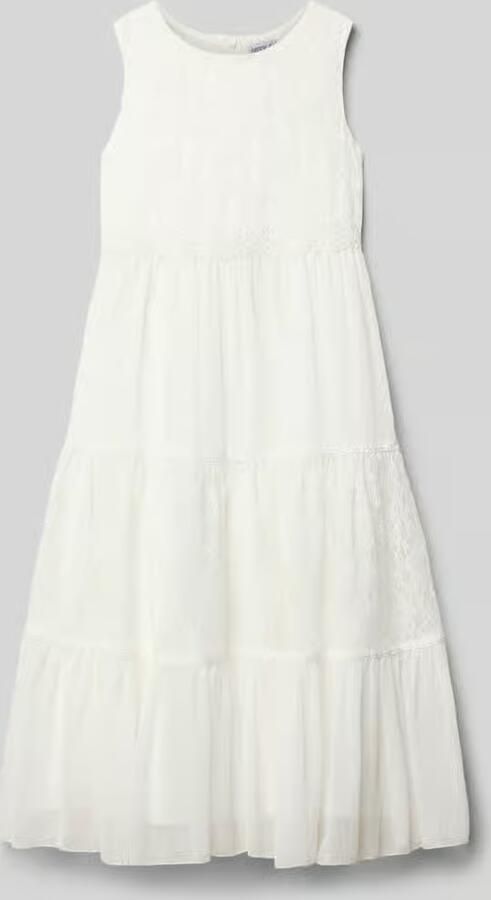 Happy Regular fit maxi-jurk met kant - Foto 2