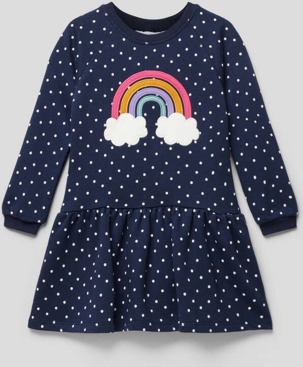 Happy Girls Knielange jurk met motiefstitching