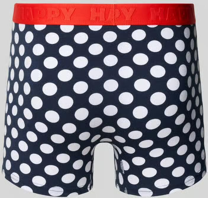 Happy Socks Boxershort met elastische band in een set van 3 stuks