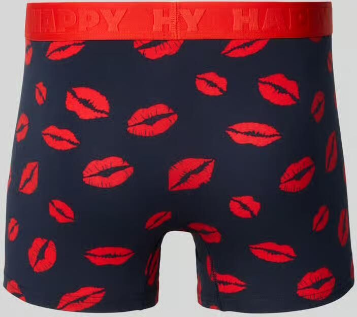 Happy Socks Boxershort met elastische logoband in een set van 3 stuks