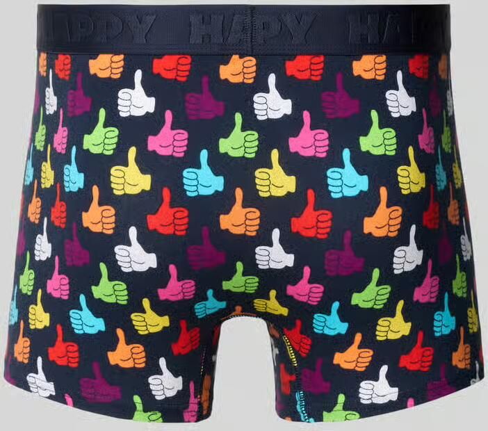 Happy Socks Broek met elastische band met logo in een set van 3 stuks