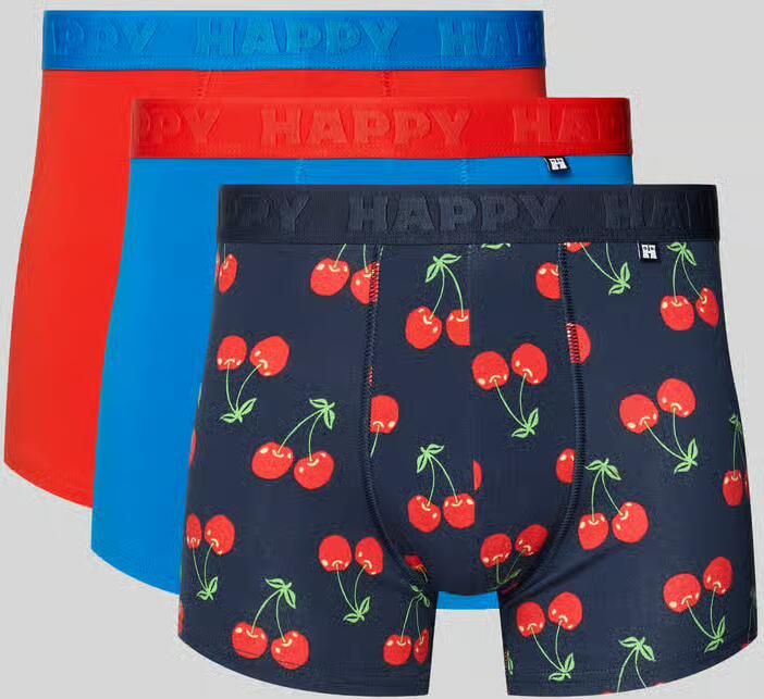 Happy Socks Boxershort met elastische logoband in een set van 3 stuks - Foto 2