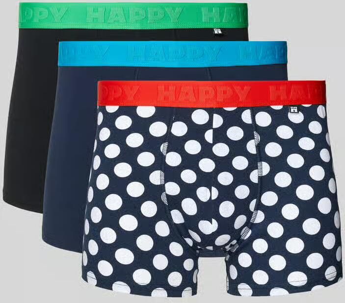 Happy Socks Boxershort met elastische band in een set van 3 stuks - Foto 2