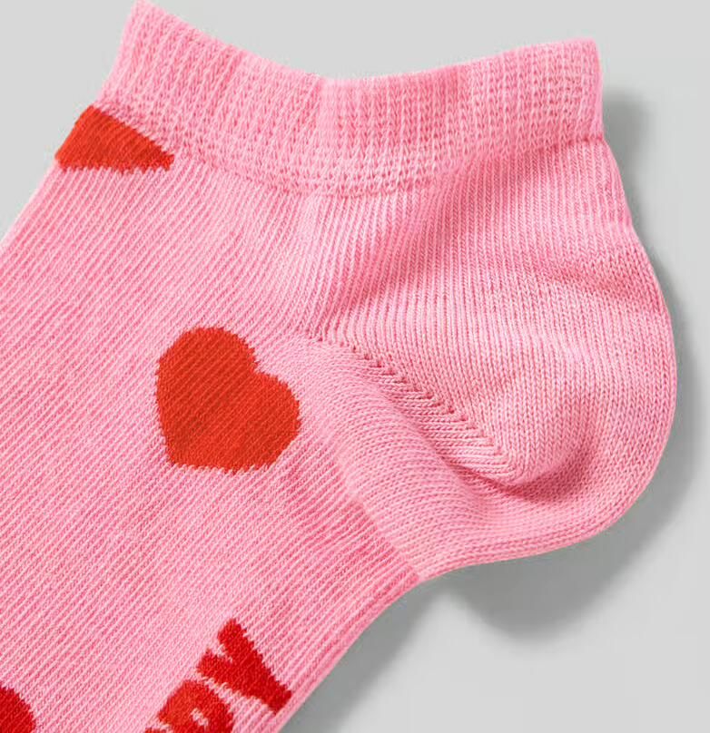 Happy Socks Sneakersokken van Katoenmix Model 'HEART' - Foto 2