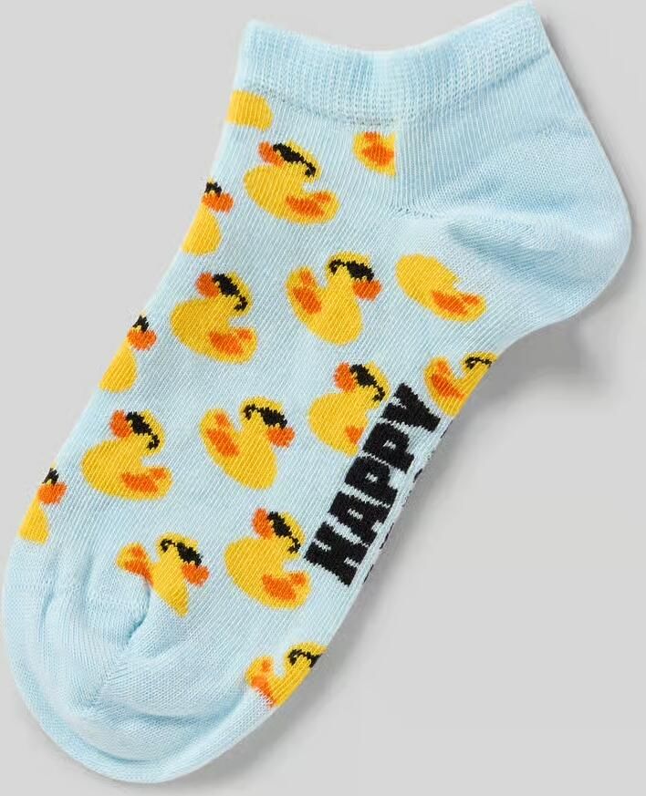 Happy Socks Sneakersokken van Katoenmix Model 'RUBBER DUCK'