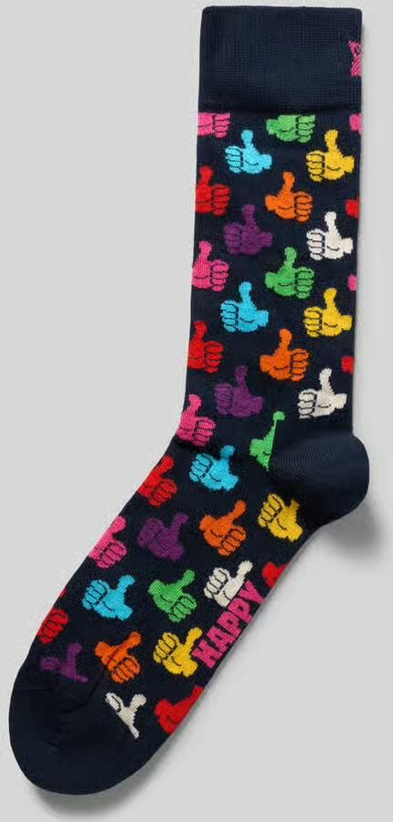 Happy Socks Sokken met all-over motief model 'Thumbs up' - Foto 4