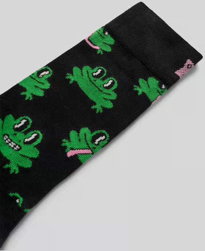 Happy Socks Sokken met all-over motiefprint model 'Frog' - Foto 4