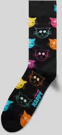 Happy Socks Sokken met motiefstitching model 'Kitten'