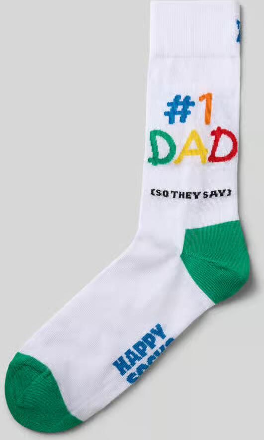 Happy Socks Sokken met labelprint