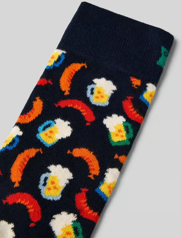 Happy Socks Sokken met Logostitching Model 'Beer and Sausage' - Foto 2