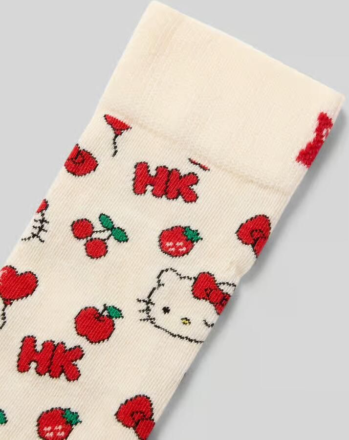 Happy Socks Sokken van Katoenmix Model 'HELLO KITTY CHERRY' - Foto 2