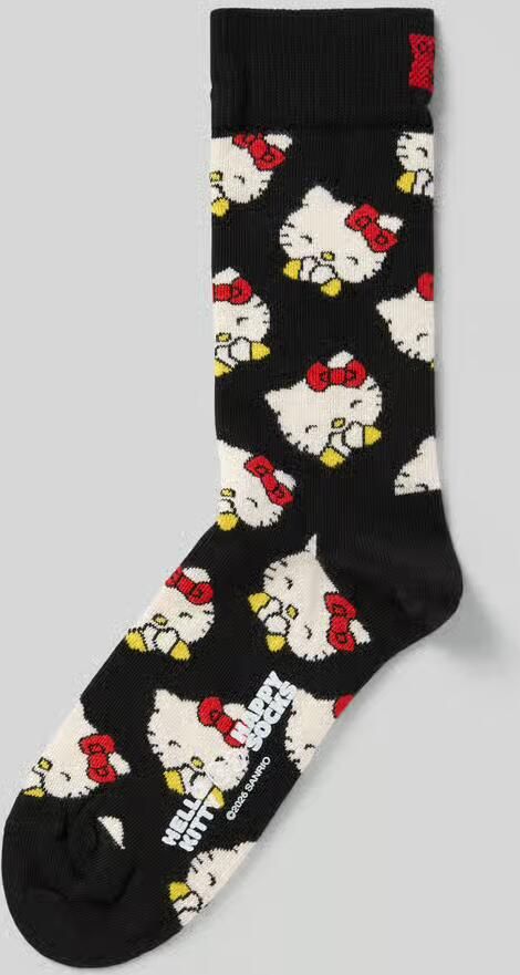 Happy Socks Sokken van Katoenmix Model 'HELLO KITTY LAUGHING'
