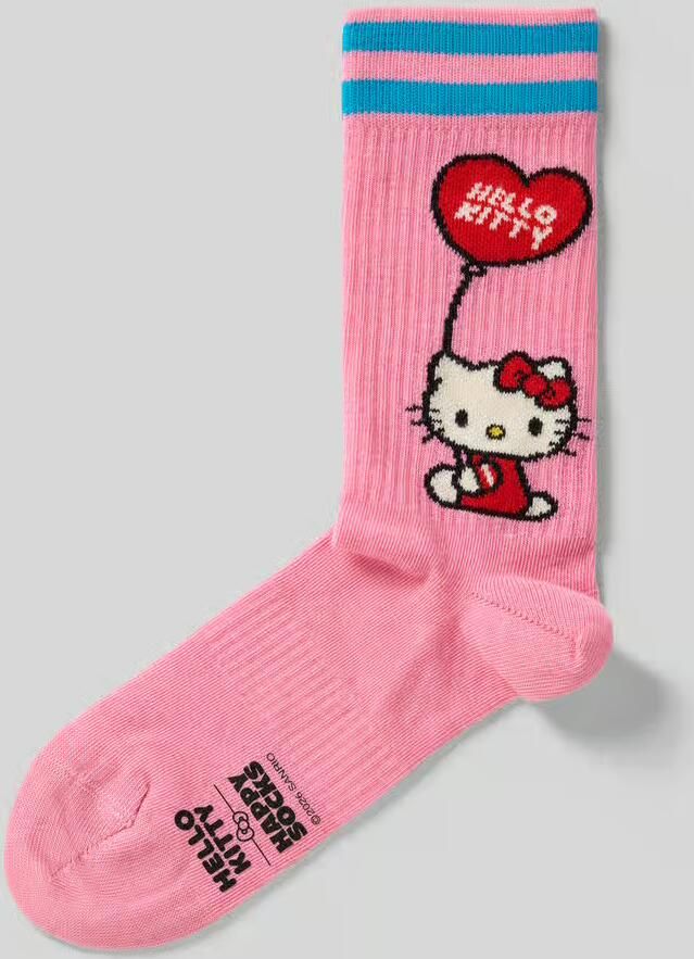 Happy Socks Sokken van Katoenmix Model 'HELLO KITTY LOVE'