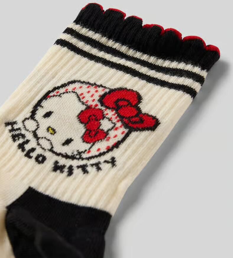 Happy Socks Sokken van Katoenmix Model 'HELLO KITTY RIBBON' - Foto 2