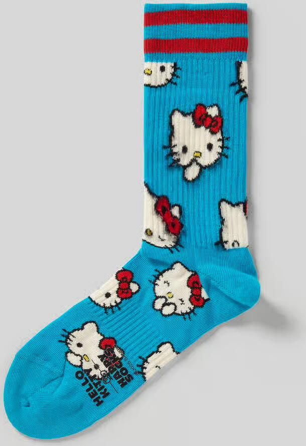 Happy Socks Sokken van Katoenmix Model 'HELLO KITTY SMILES'
