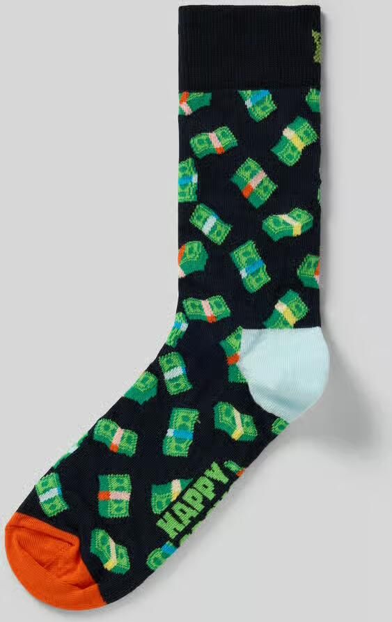 Happy Socks Sokken met motiefstitching model 'Money' - Foto 3