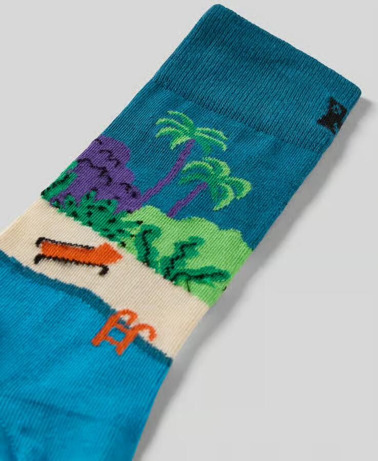 Happy Socks Sokken met motiefstitching model 'Peace' - Foto 2