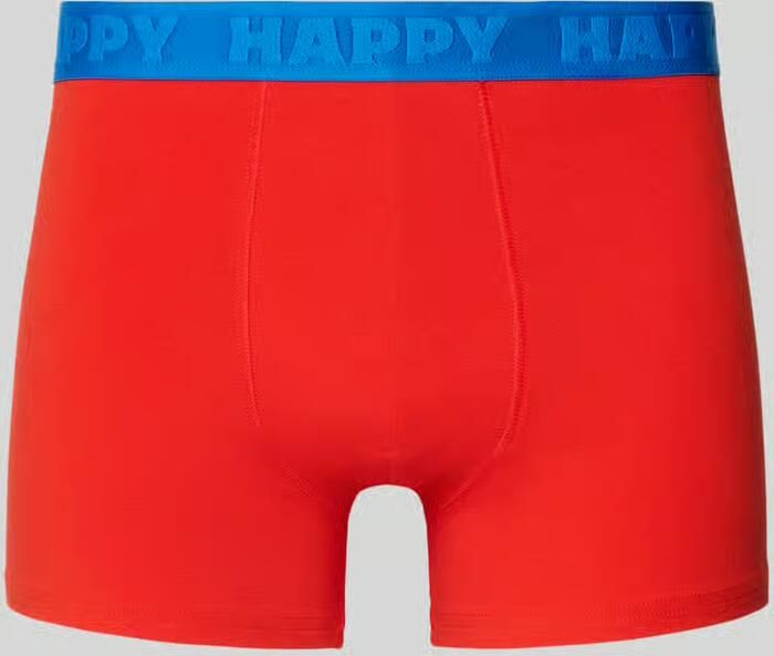 Happy Socks Broek met elastische band met logo in een set van 3 stuks