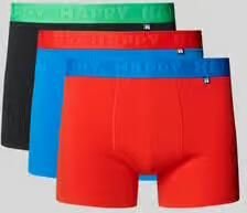 Happy Socks Boxershort met elastische logoband in een set van 3 stuks