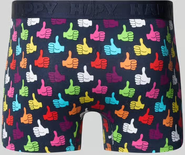 Happy Socks Broek met elastische band met logo in een set van 3 stuks - Foto 4
