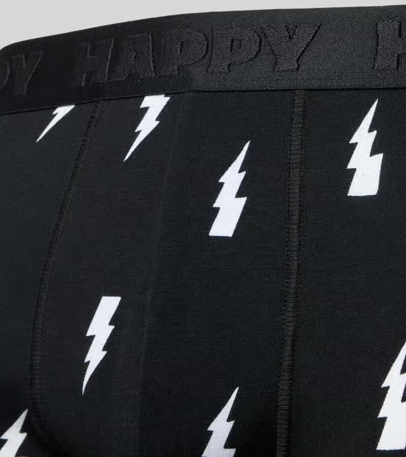 Happy Socks Boxershort met elastische band in een set van 3 stuks