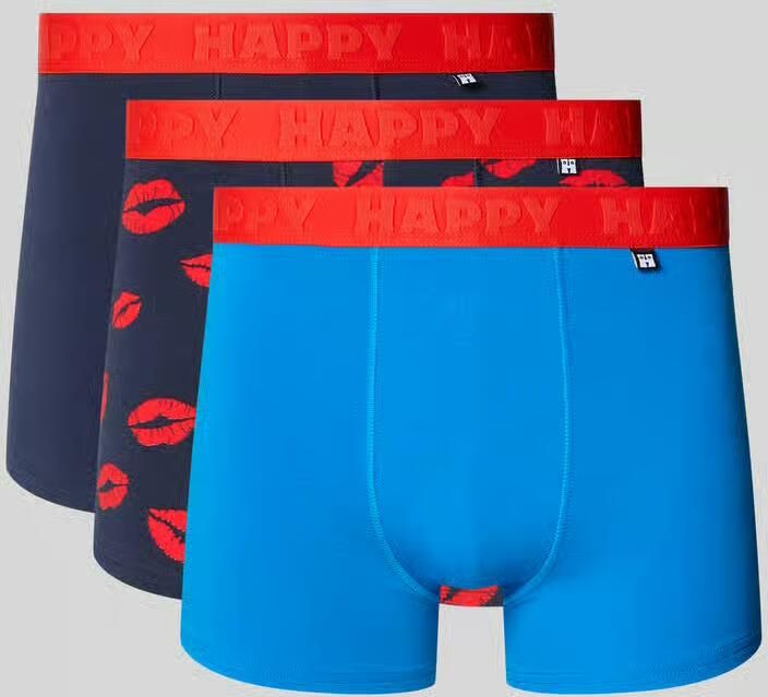 Happy Socks Boxershort met elastische logoband in een set van 3 stuks - Foto 2