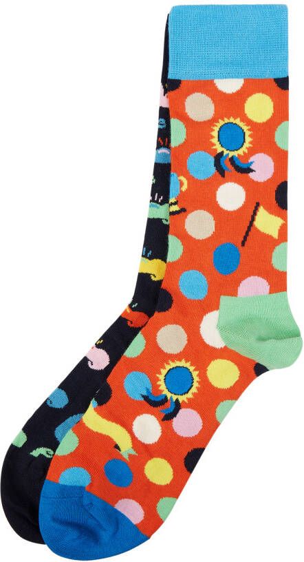 Happy Socks Set van 2 paar sokken in een cadeaubox