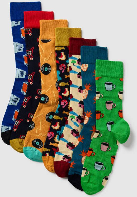 Happy Socks Sokken in een set van 7 paar model '7-Pack 7 Days A Week Sock'