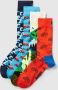 Happy Socks Sokken met all-over motief in een set van 4 paar model 'Out and About' - Thumbnail 1