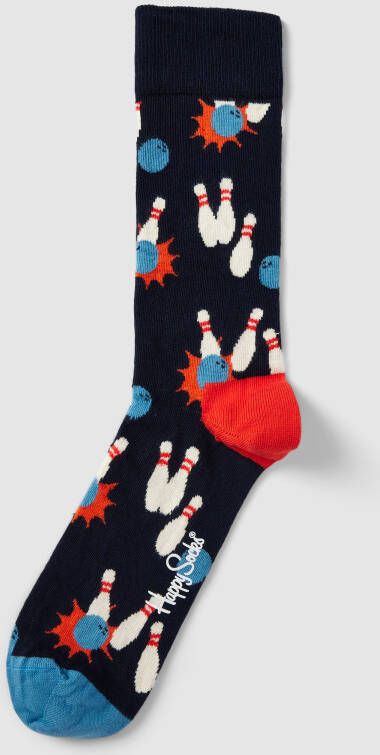 Happy Socks Sokken met all-over motief model 'Bowling'