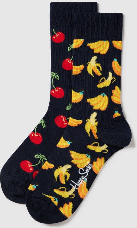 Happy Socks Sokken met all-over motief in een set van 2 paar