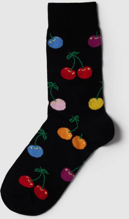 Happy Socks Sokken met all-over motief model 'CHERRY'